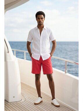 Polo Ralph Lauren Mens Red Stretch Classic Fit Shorts (SKU#2151)